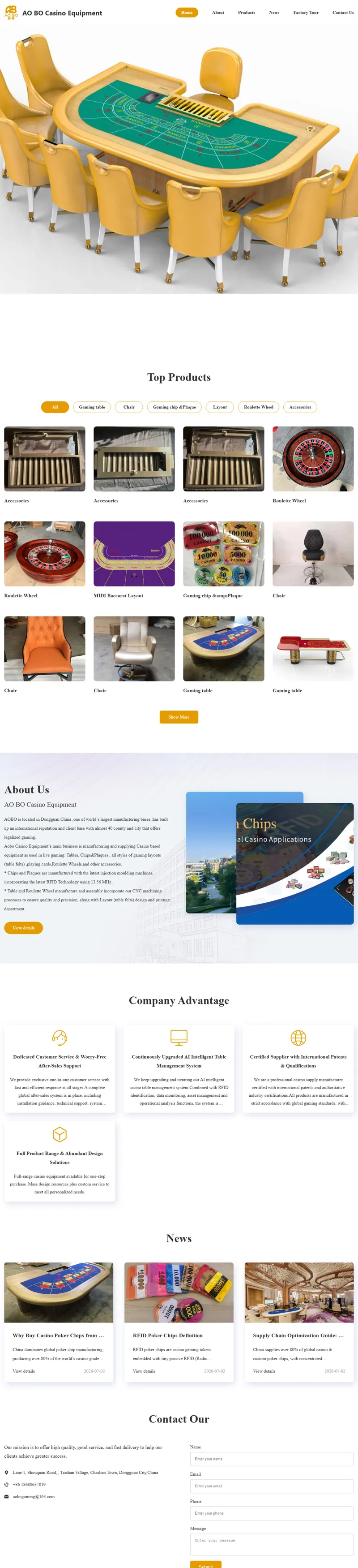 AO BO Casino Equipment-AO BO Casino Equipment 网页长截图
