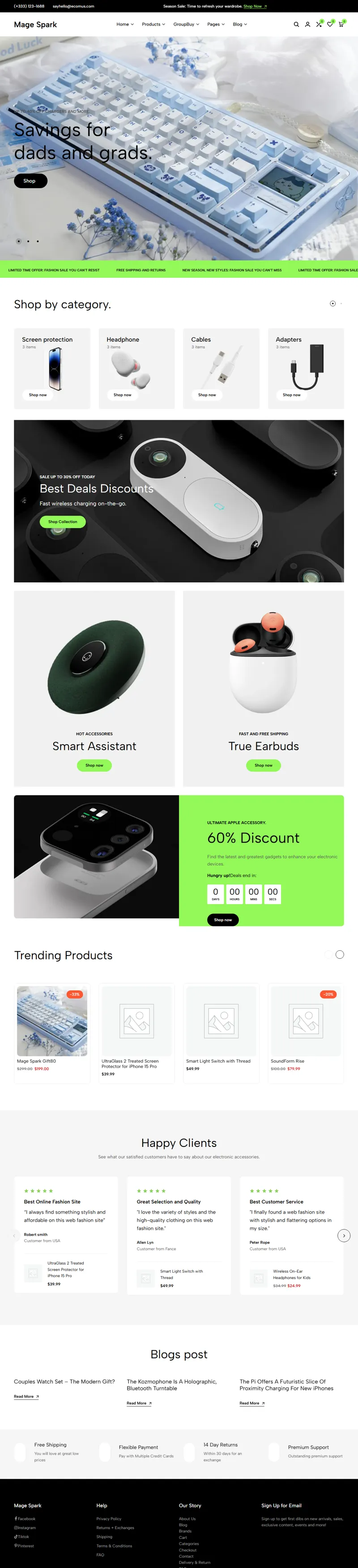 magesparks.com 网页长截图